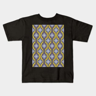 Abstract ikat floral pattern Kids T-Shirt